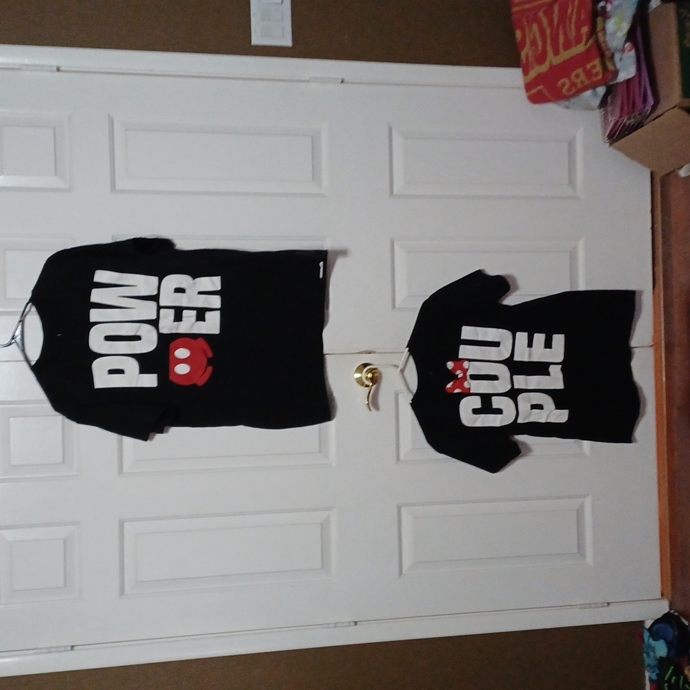 Disney couple shirts womens size medium men xl